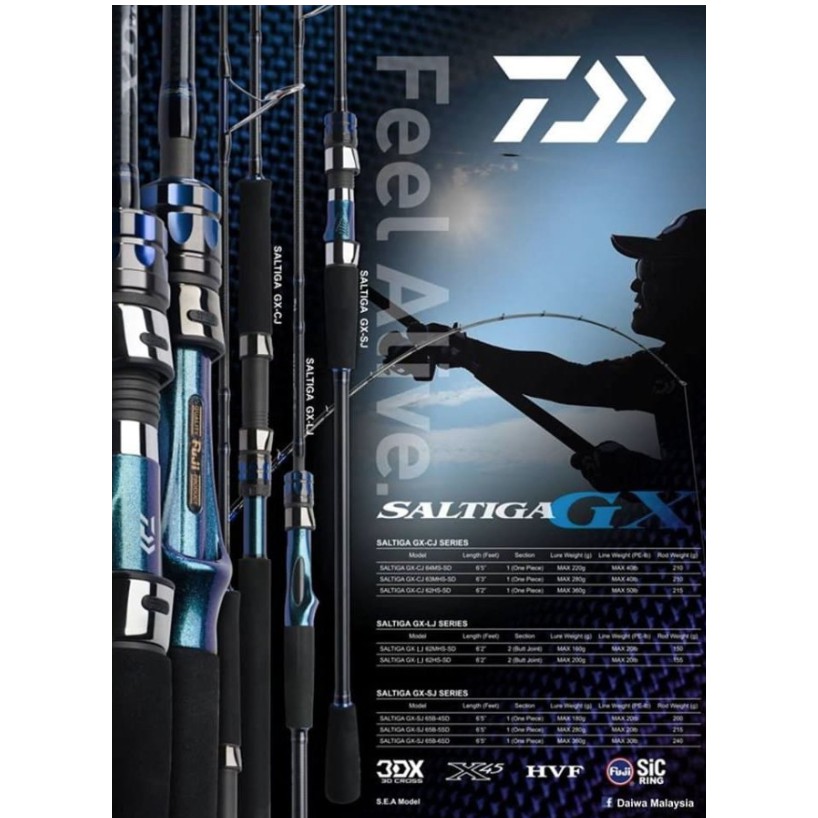 DAIWA SALTIGA GX LJ 18 62MHS-SD / JORAN DAIWA SALTIGA LIGHT JIGGING  DAIWA SALTIGA GX LJ