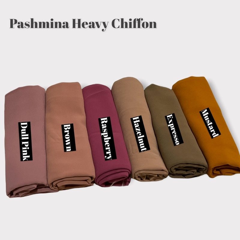 PASHMINA TURKISH HEAVY CHIFFON / Pashmina  Turkish PART II