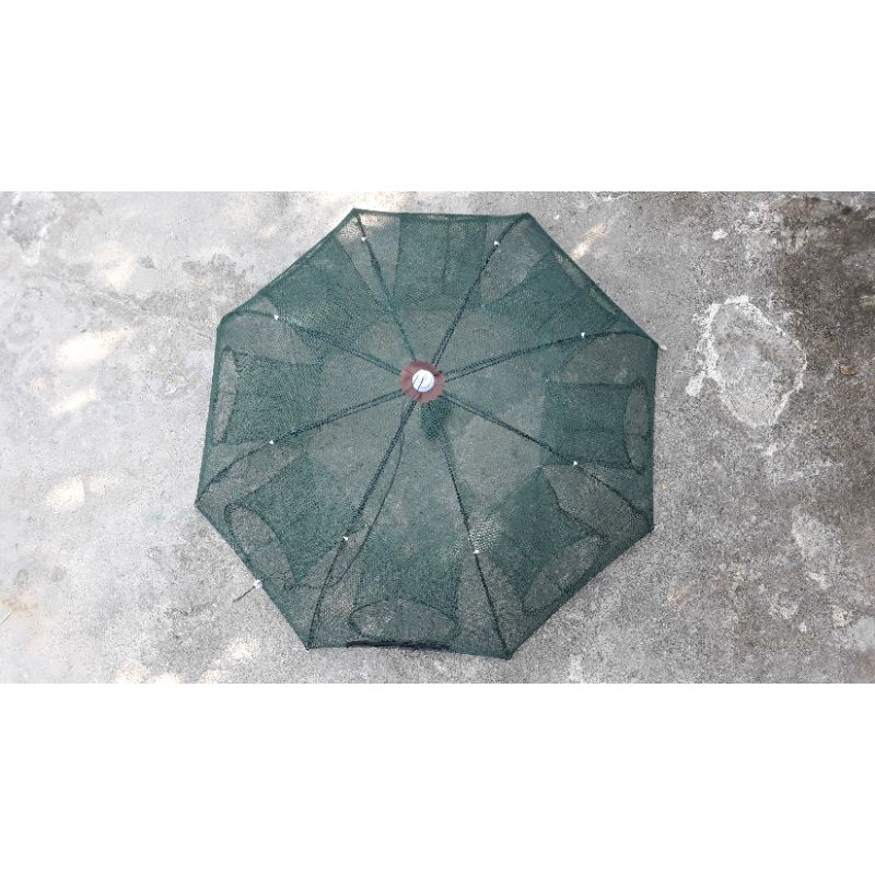 bubu payung jebakan ikan, udang 8 lubang