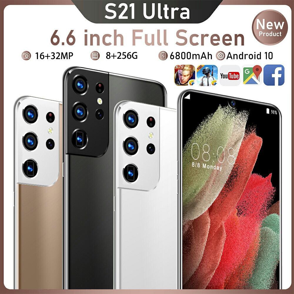 HP Android S21 Ultra RAM 8GB & ROM 256GB Jaringan 4G Smartphone 6.6