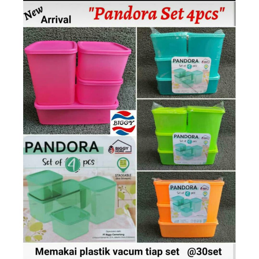 Toples Pandora sett 4 pcs