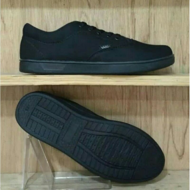 sepatu vans Era Authentic hitam polos sepatu sekolah sepatu kerja