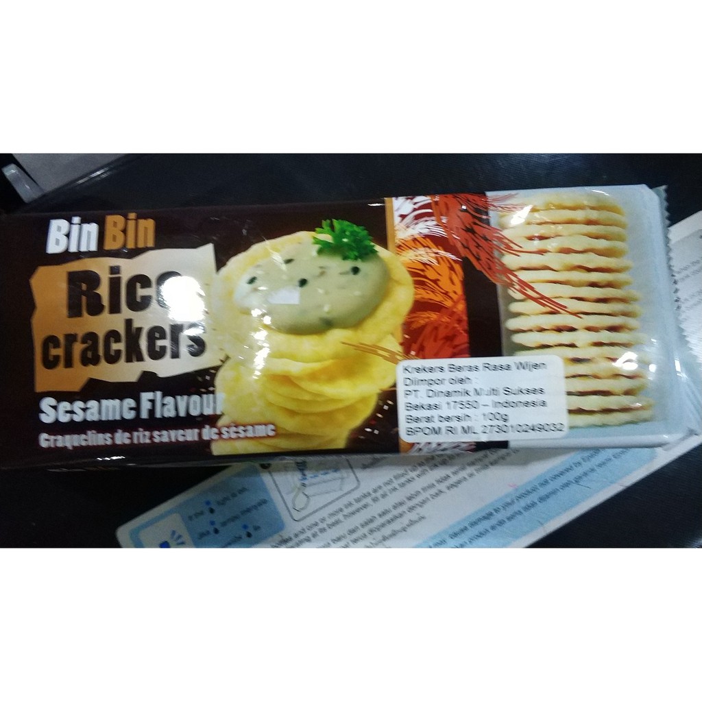 

Bin Bin Rice Crackers Sesame Flour