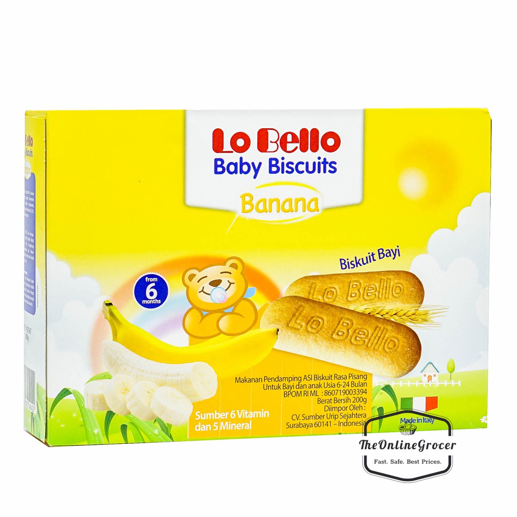 Lo Bello Biscuit Bayi/Makanan Bayi 200gr