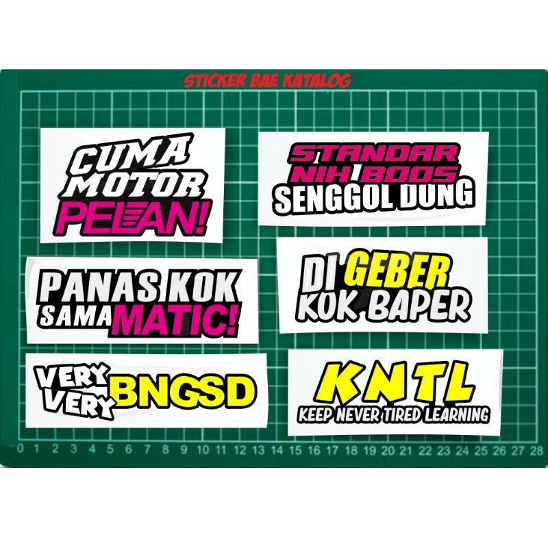 sticker panas kok sama matic stiker kata kata anak motor sticker matic cutting stiker