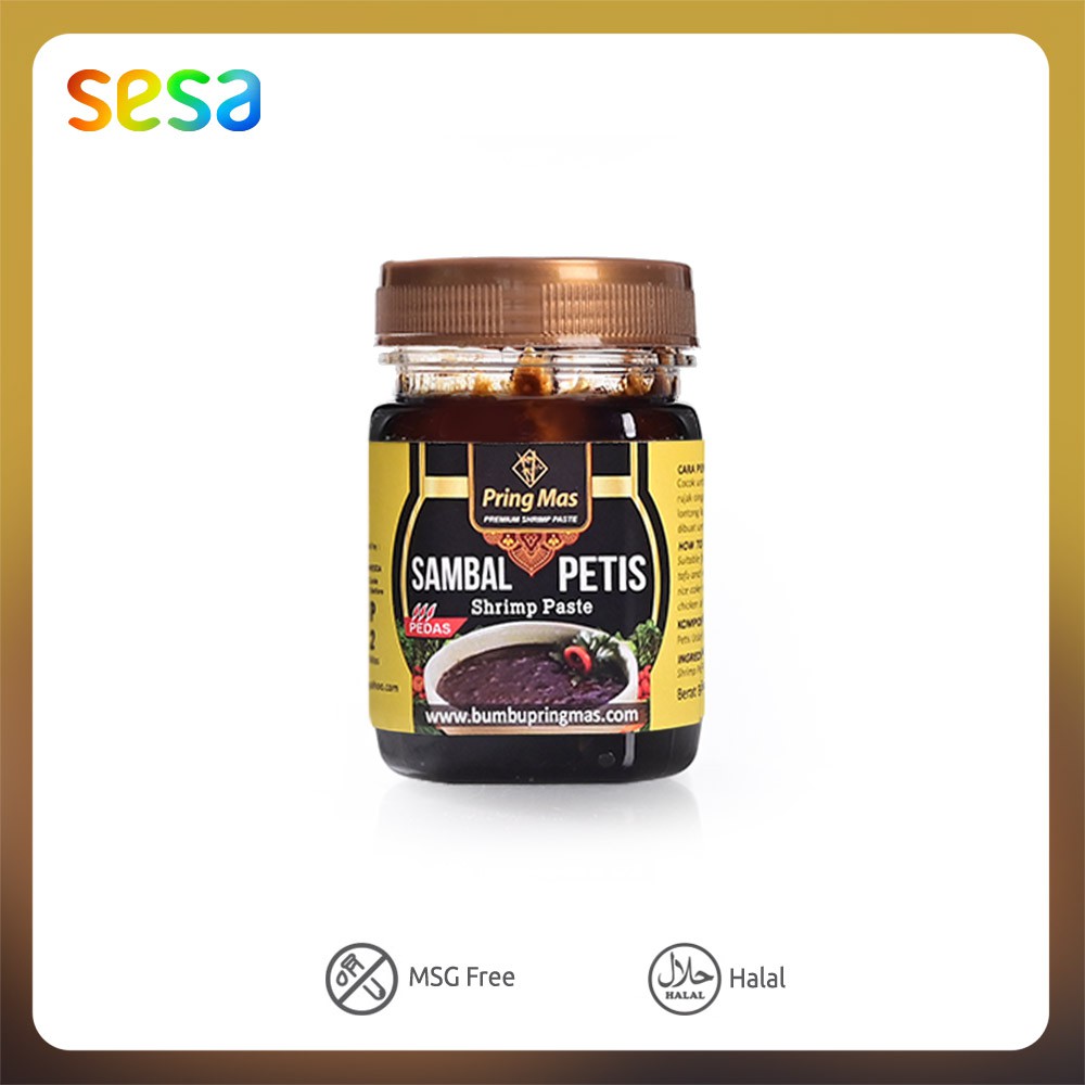 

PRING MAS Sambal Petis Pedas 130gr - Bumbu Masakan Instan