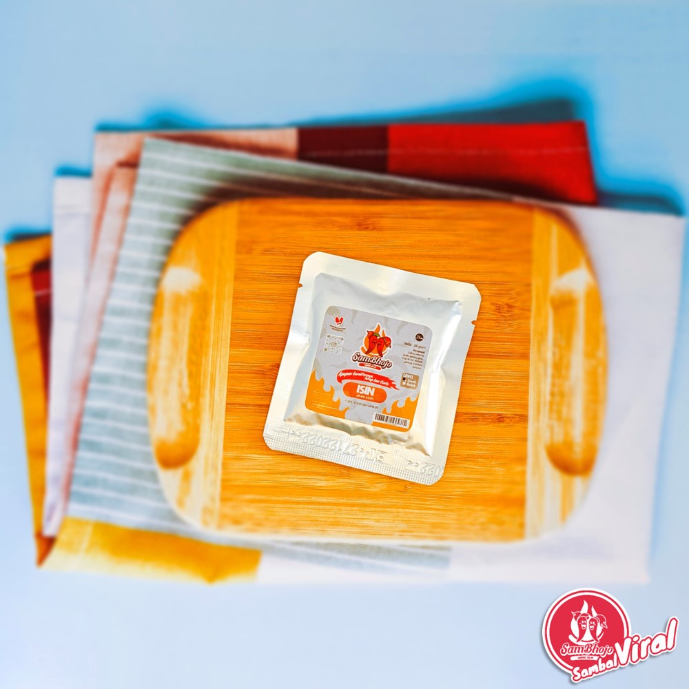 Sambal Viral Sambal Ikan Asin (Bojo ISIN) - Sambal Ikan Peda - Kemasan Sachet 20gr