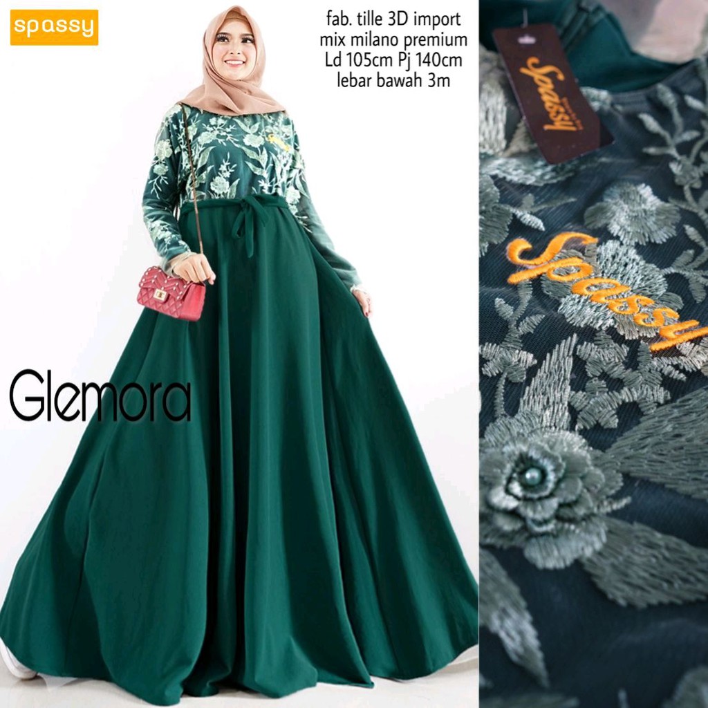 Glemora Dress By Spassy | Suplier Hijab Solo |Grosir