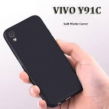 Vivo Y91C Casing Ultra Thin Lentur Hitam Polos