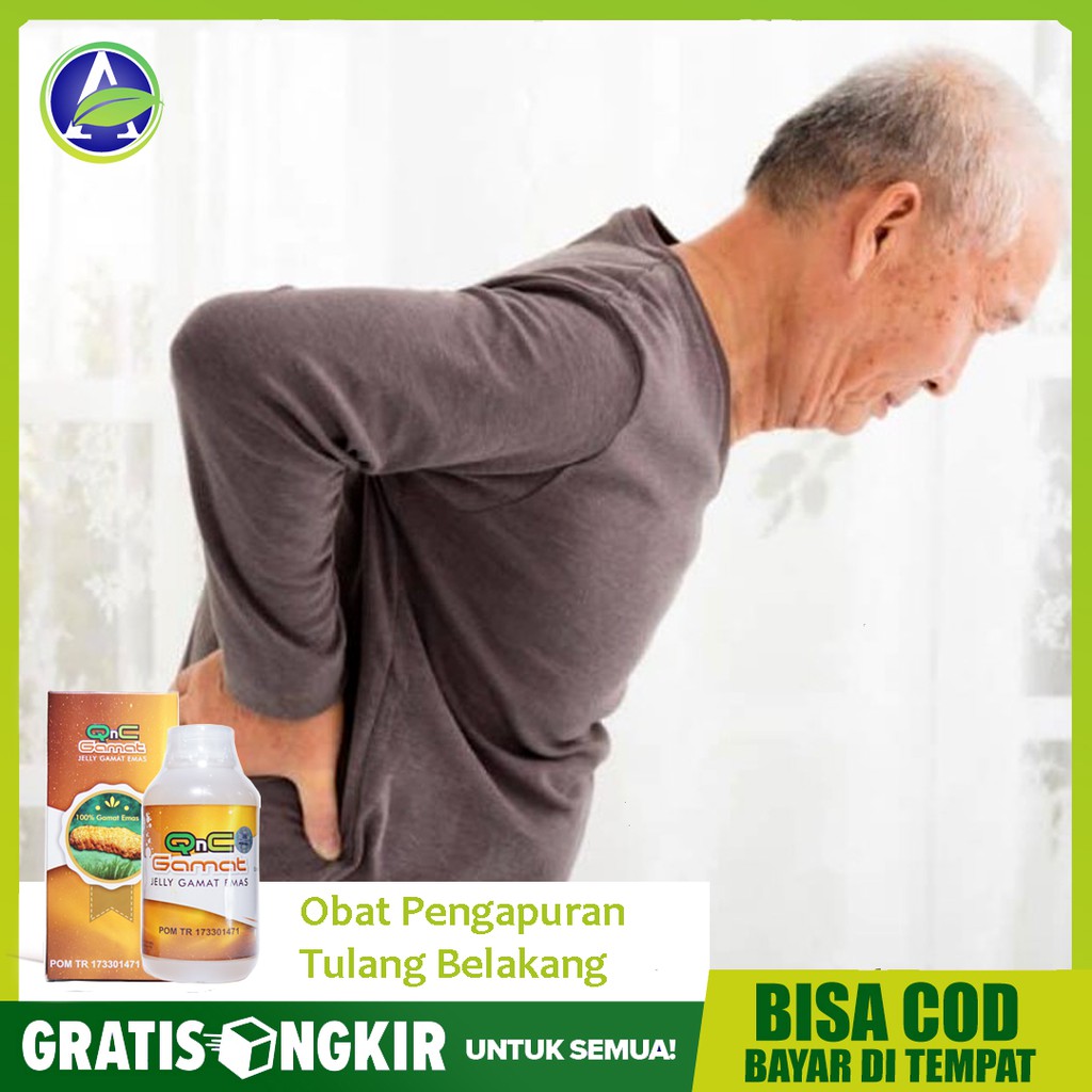 Obat Pengapuran Tulang Belakang, Obat Tulang Keropos Herbal QnC Jelly Gamat ASLI - Legal BPOM