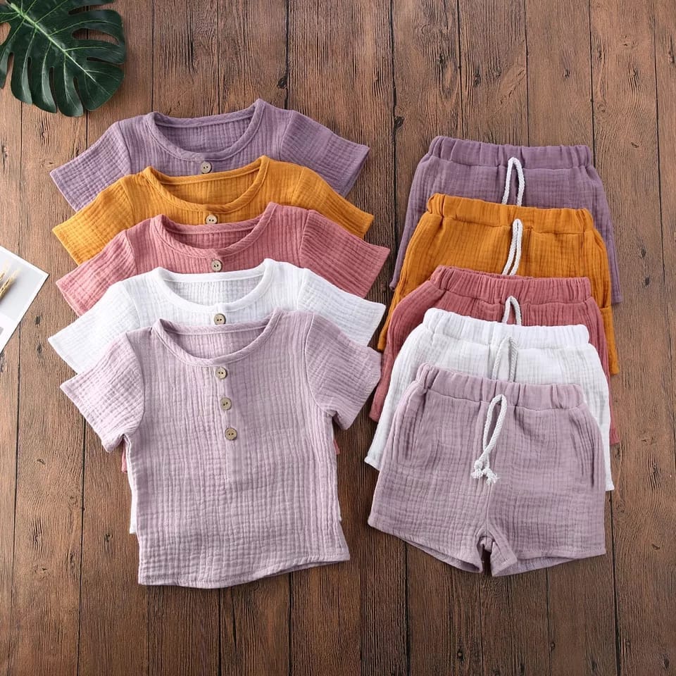 BEFAST - ZTL OOTD Setelan SAFINA / SET ANAK EATON UNISEX / Oneset Anak Balita Unisex Terbaru / Set Atasan Kaos Lengan Pendek-Celana Pendek / Pakaian Tidur Anak / Setelan Polos Santai Rumahan / Terlaris / Oneset Anak perempuan dan Laku-Laki