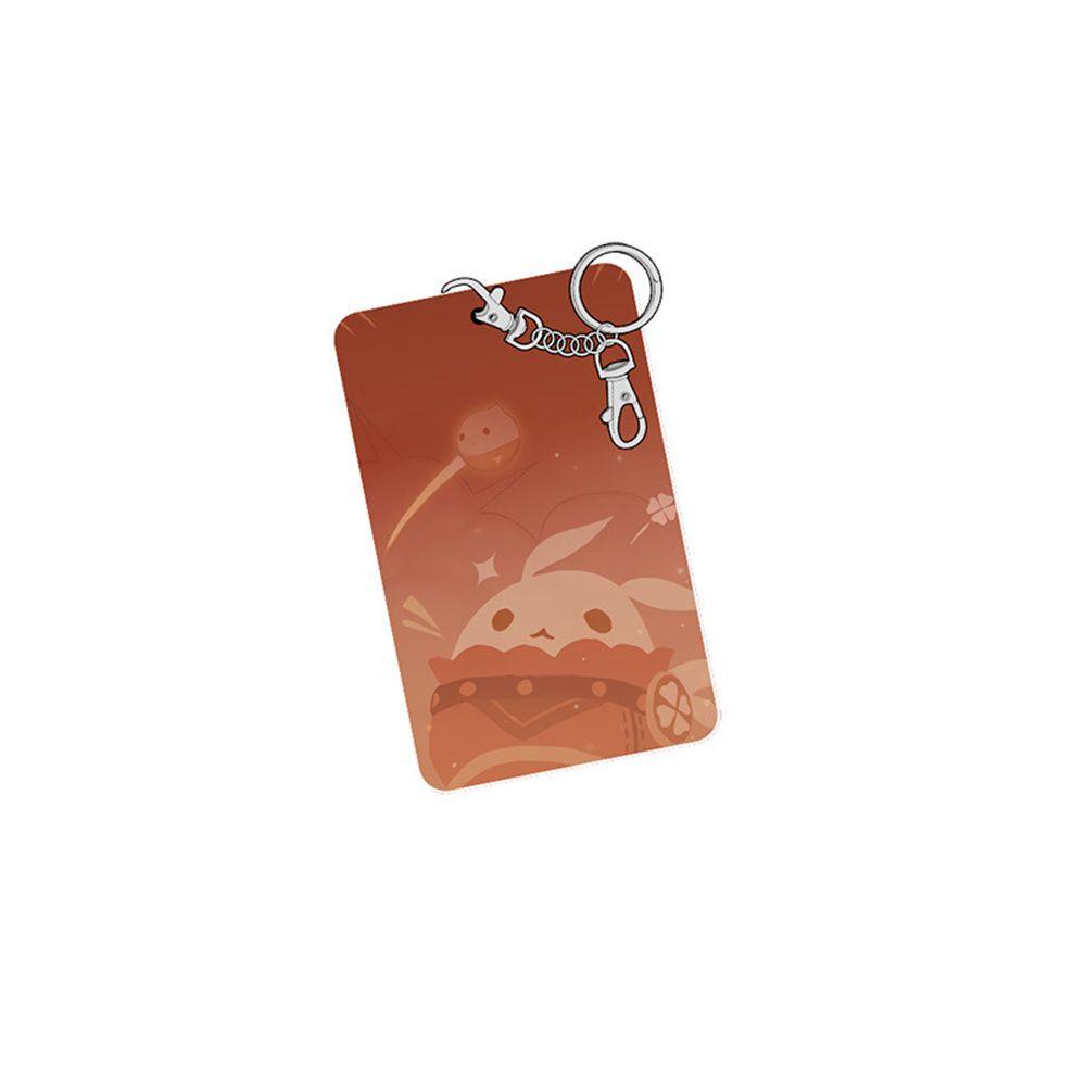 Lanfy Genshin Impact Card Holder Gantungan Kunci Aksesoris Keyring Dekorasi Kartu Kredit Key Holder Bus Card Case Kartu Pelajar Kazuha Xiao Klee