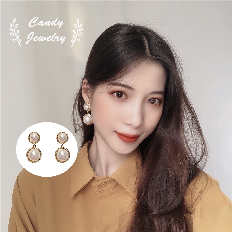 Candy Jewelry Fashion Pearl Earring S925 Earrings Rhinestone Ear Studs for Women