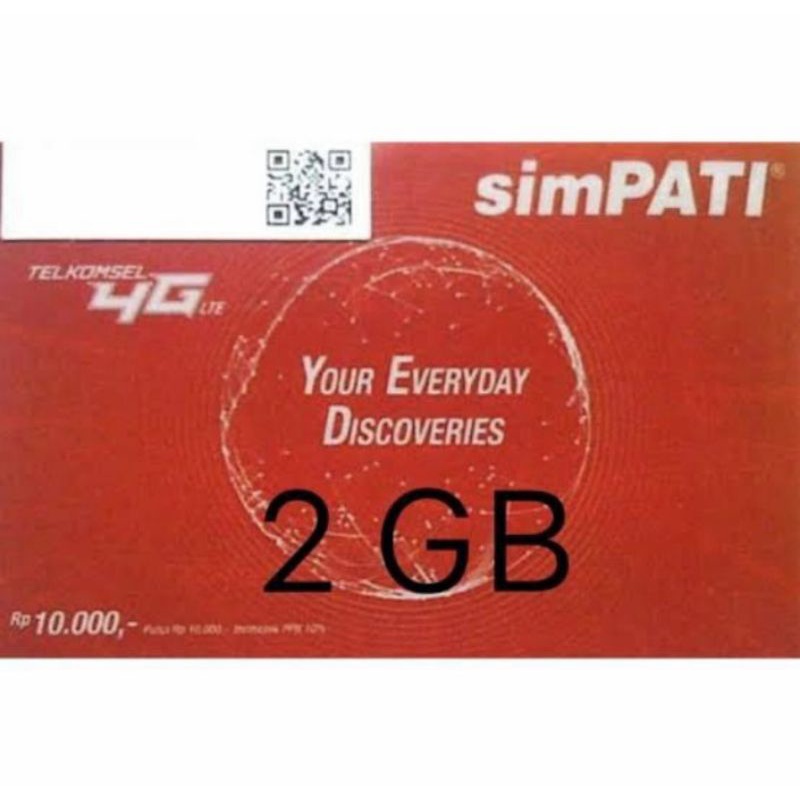 Kartu Perdana Telkomsel - Kuota Internet 2Gb