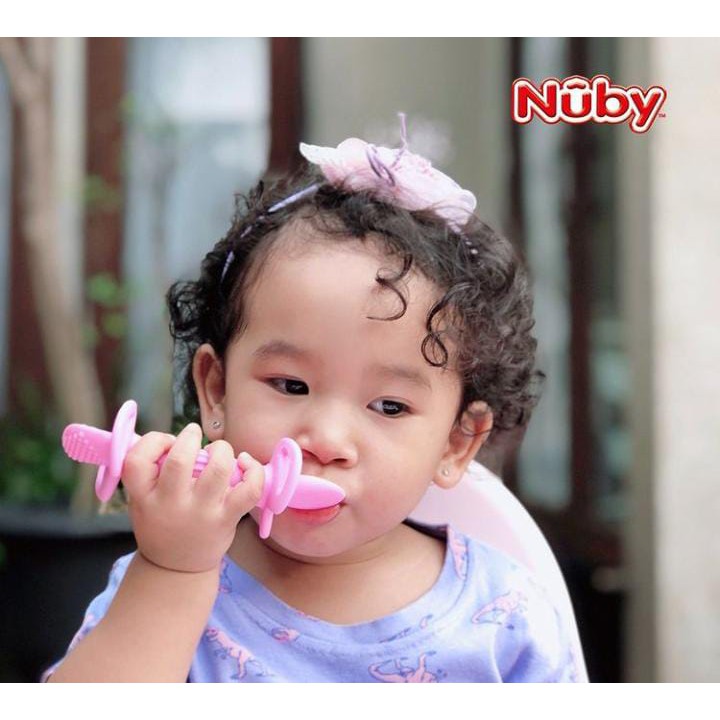 NUBY DIPPER SPOON/ SENDOK MAKAN BAYI / nuby sendok makan / pre spoon / training spoon