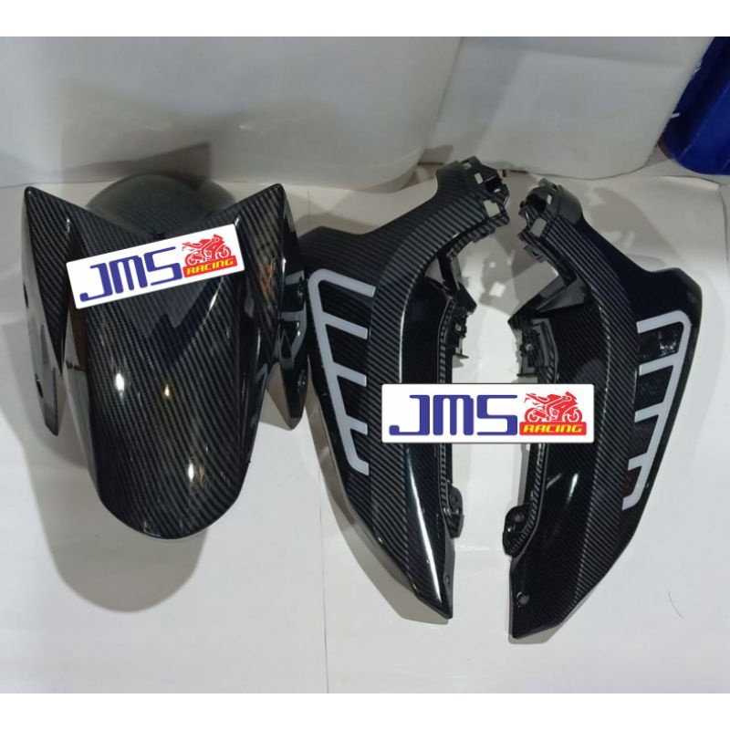 cover tutup carbon sen atas plus spakboard depan yamaha nmax new zoro pnp