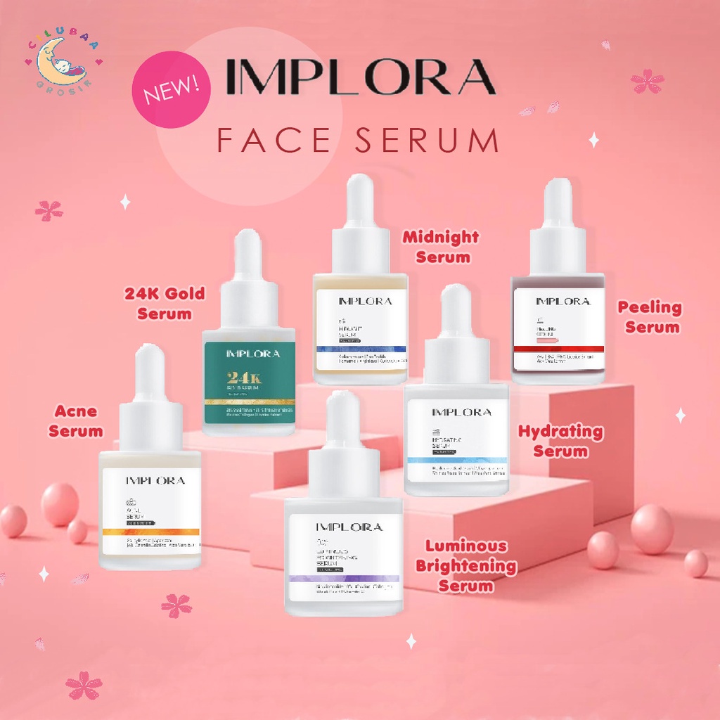 IMPLORA FACE SERUM 20 ML SERUM WAJAH Origina/BPOM Aman