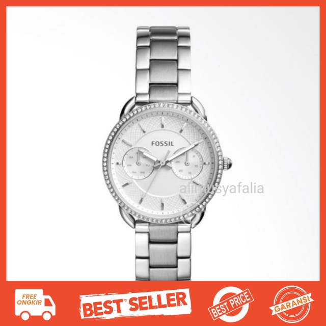 Fossil Tailor ES4262 Oiginal Jam Tangan Wanita All Steel Silver 34mm