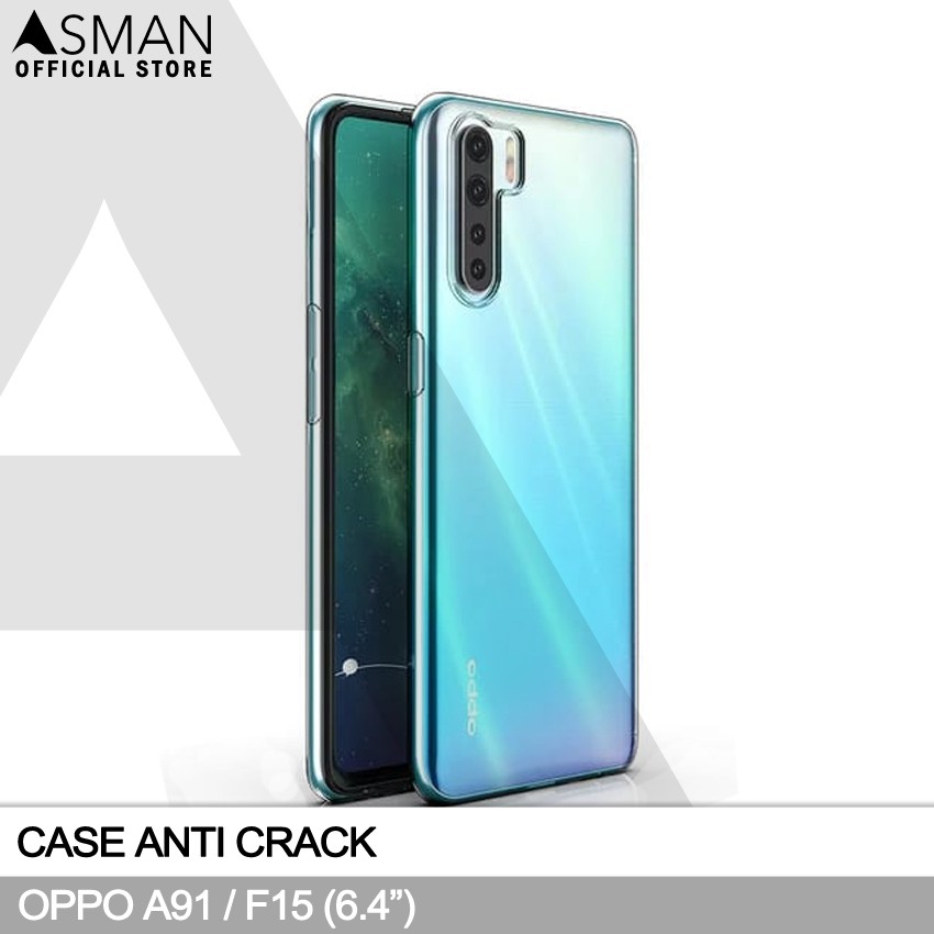 Anti Crack OPPO A91 / F15 (6.4&quot;) | Softcase Anti Bentur - Clear