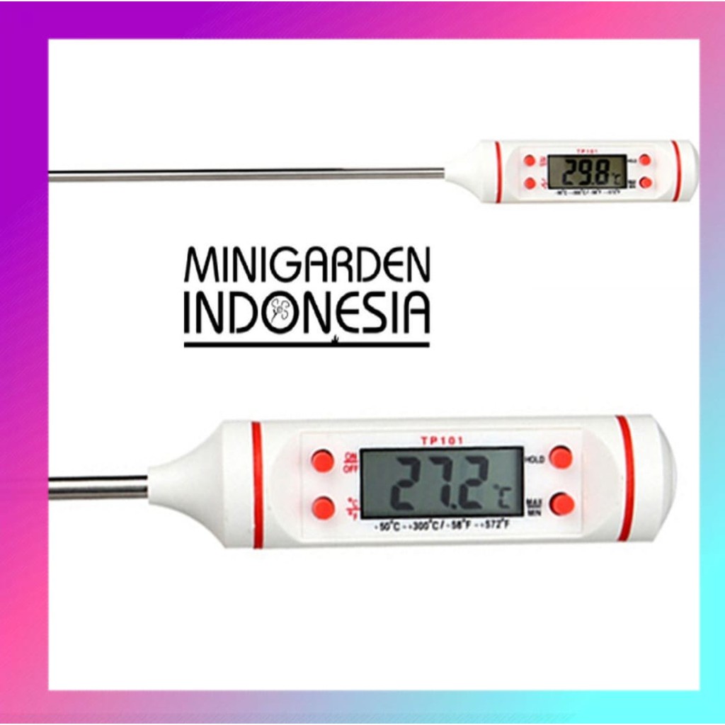 Thermometer Digital untuk akuarium / laboratorium / praktikum / hidroponik / polutry AU006