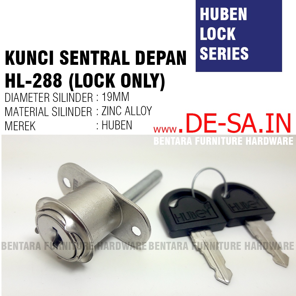 Huben Lock HL-288 Kunci Sentral Depan (Lock Only) Kunci Huben