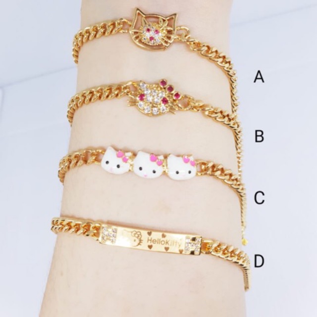 Gelang Hello kitty xuping anak lapis mas