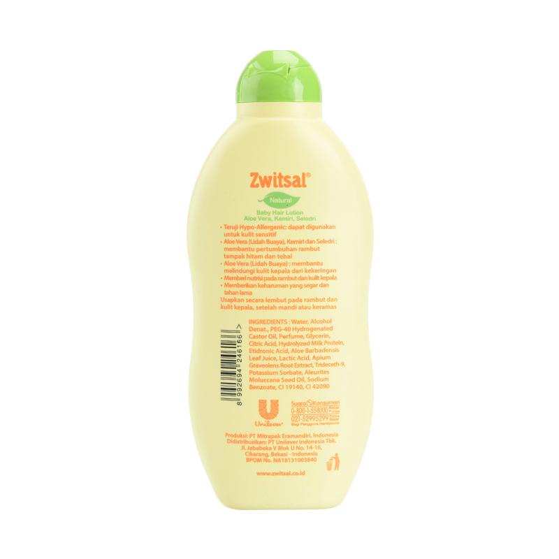 ZWITSAL BABY HAIR LOTION ALOE VERA KEMIRI SELEDRI 100 ML