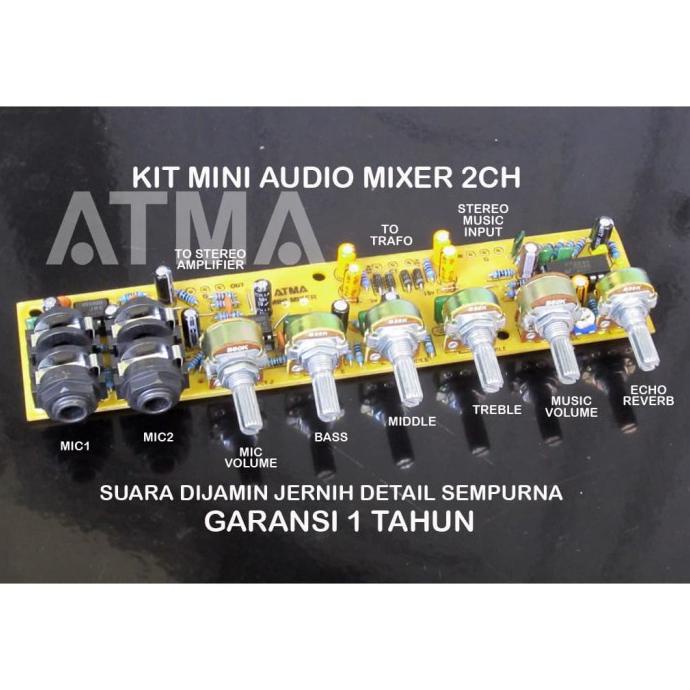 Ready...Ready...Ready...] Kit Stereo Audio Mixer Echo Reverb Karaoke Suara Jernih Detail Mantab