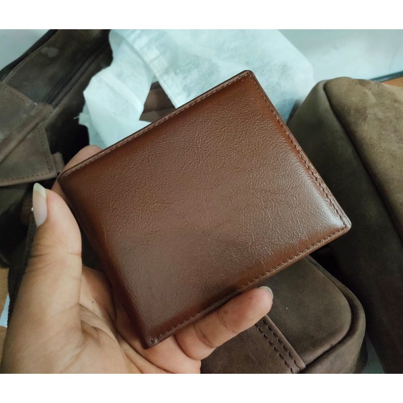 Dompet Pria Kulit Sapi Asli Sale-Coklat polos