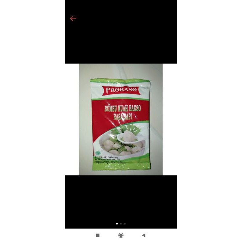 

(paket 5 bungkus) probaso bumbu kuah bakso rasa sapi 65g