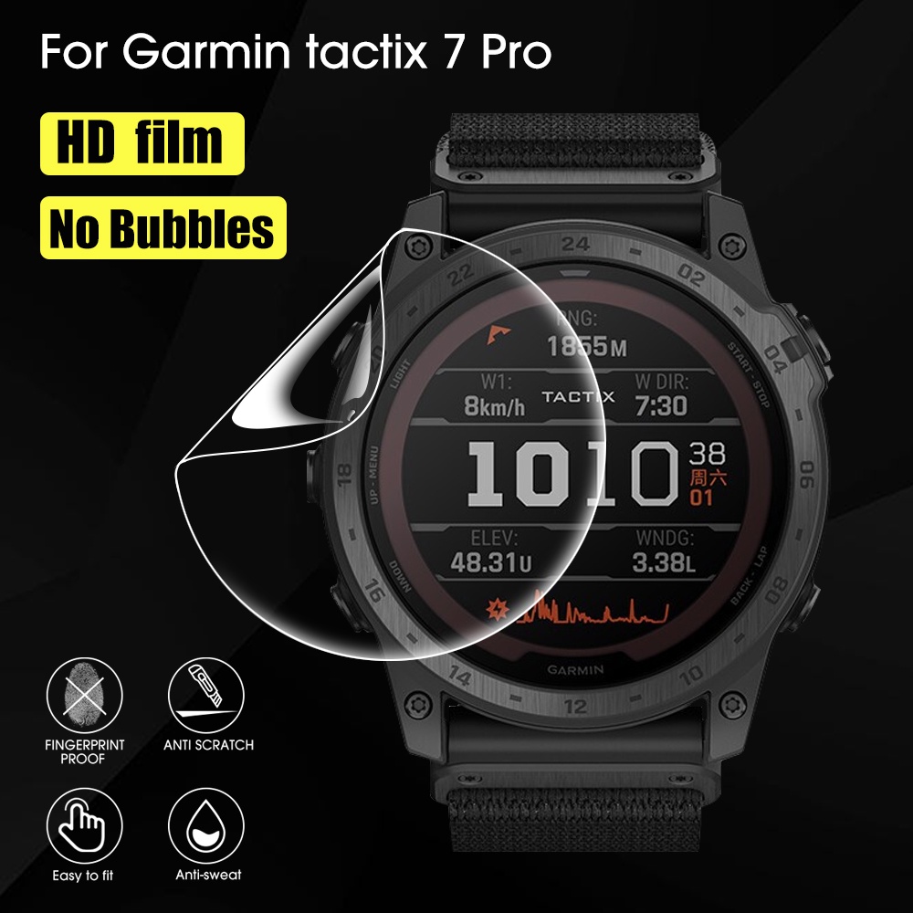 Film Pelindung Layar Full Cover Anti Gores Untuk Smartwatch Garmin Tactix 7 Pro