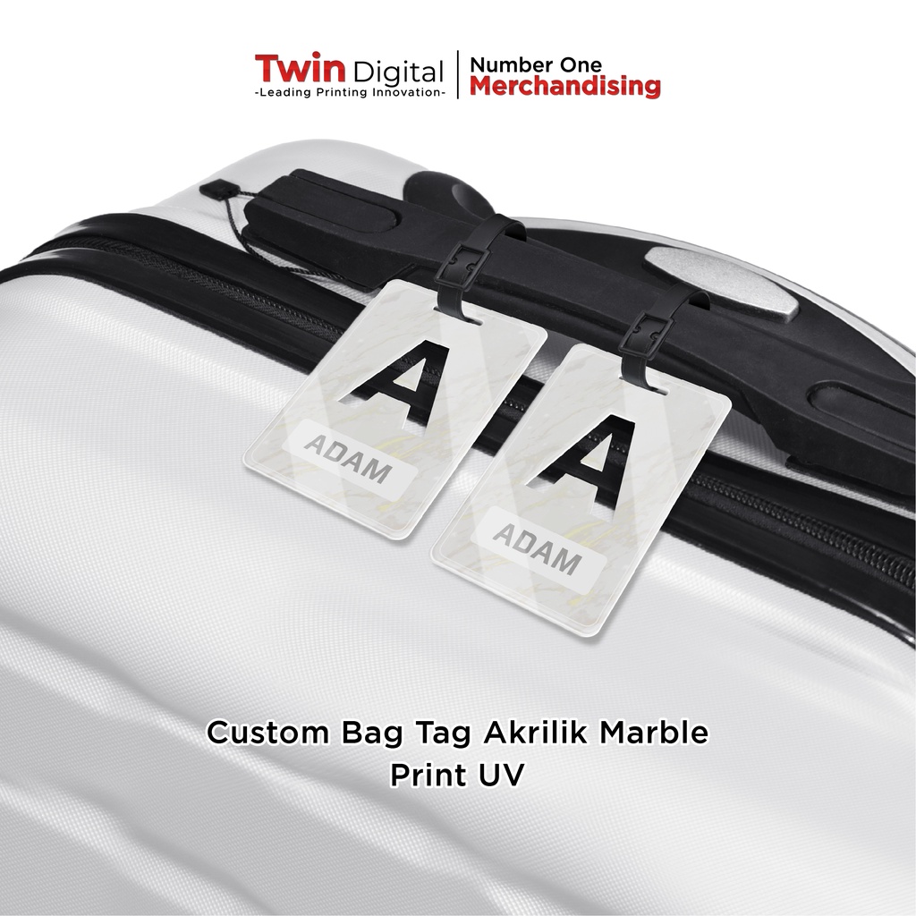 Jual Twindigital Custom Luggage Tag Akrilik Gantungan Label Nama Tas