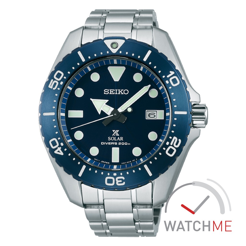 Seiko Prospex SBDJ011 Solar Scuba Blue Dial TItanium 200m Stainless Steel Blue Original Bergaransi