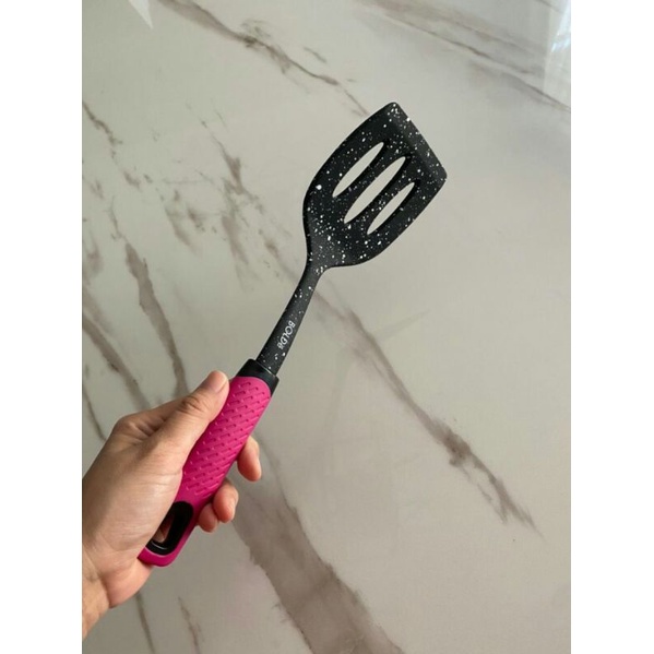 Super UTENSILE Silicone Slotted Turner Blackpink