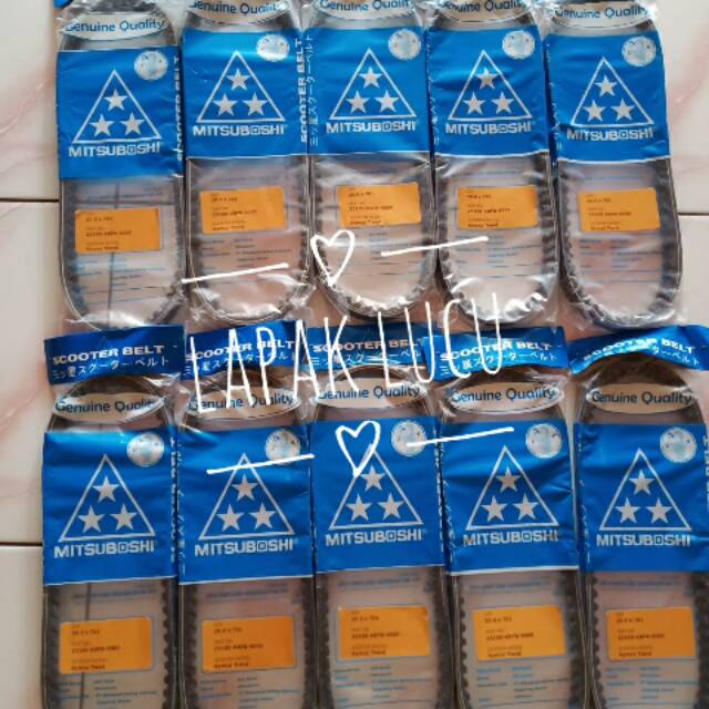 Van belt v belt fan belt kymco 125cc Trend, SR, Metica