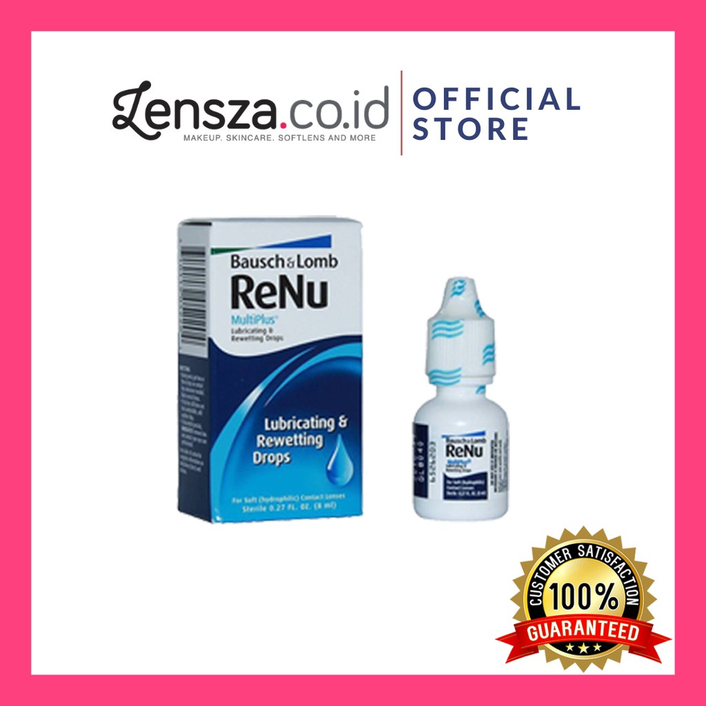 Lensza Renu Lubricating and Rewetting Drops 8ml by Bausch and Lomb / Tetes Mata Re-nu by Bausch &amp; Lomb