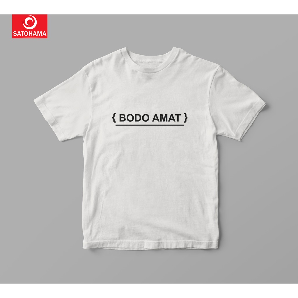 Satohama Kaos Kata Kata Pria T-shirt Distro Fashion 100% Kaos Tulisan Random