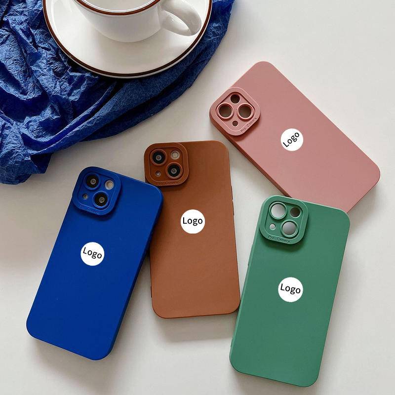 Case Pelindung Lensa Bahan Silikon Warna Biru Untuk Iphone 7 8 Plus X XS XR 11 11 Pro Max