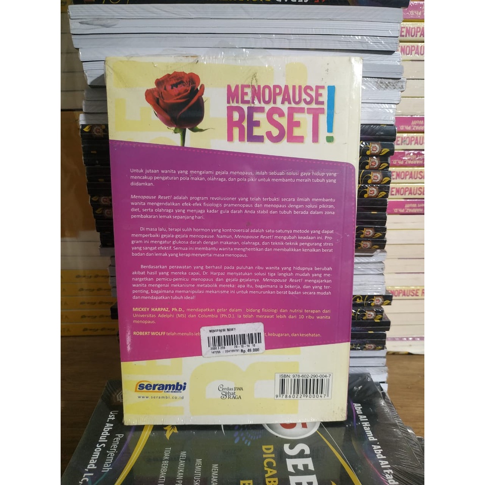 buku kesehatan - menopause reset - Mickey harpaz,pH.D. &amp; Robert Wolff - mengurangi berat badan