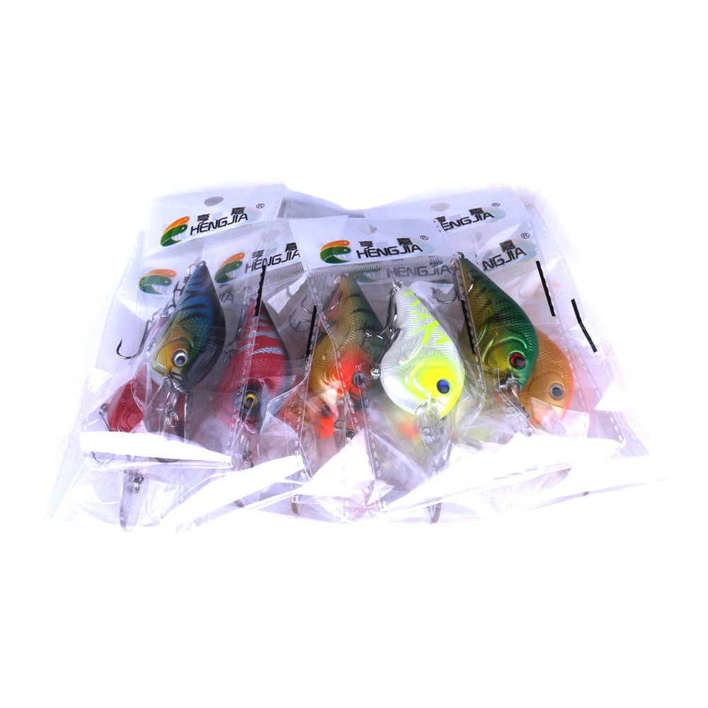 HENGJIA 1PCS Crankbait Wobblers Hard Fishing Tackle 11.2g 9.5cm Swimbait Crank Bait Bass Fishing Lure 9 Colors fishing tackle