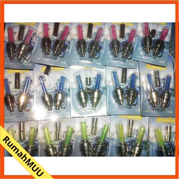 TUTUP PENTIL LED 1 warna TUTUP PENTIL BAN LED LAMPU 2 PCS TUTUP BAN MOTOR MOBIL FREE BATERA