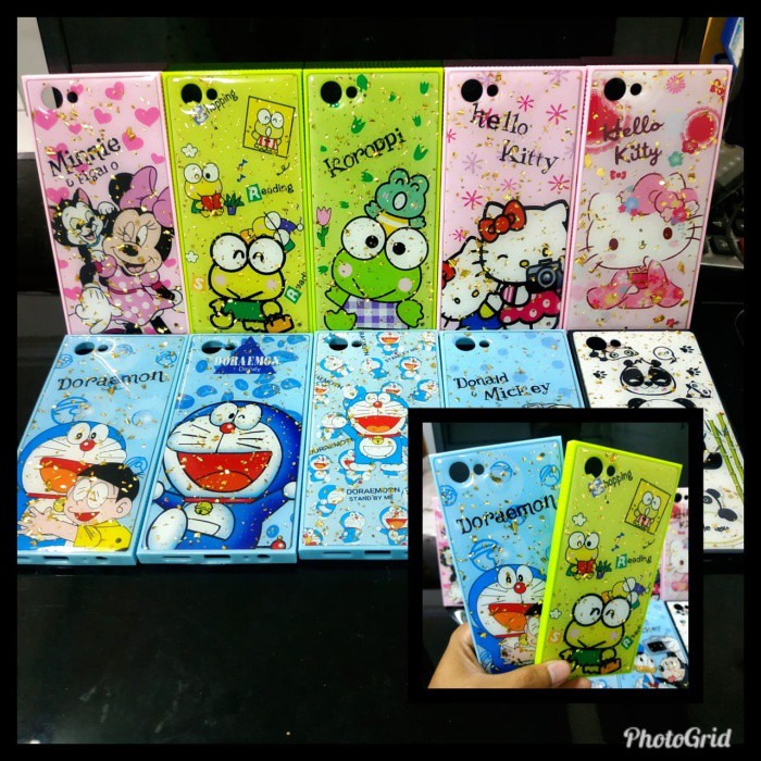 CASE HP  Oppo F11Pro Vivo V15Pro Blink case Jelly Character Case Termurah