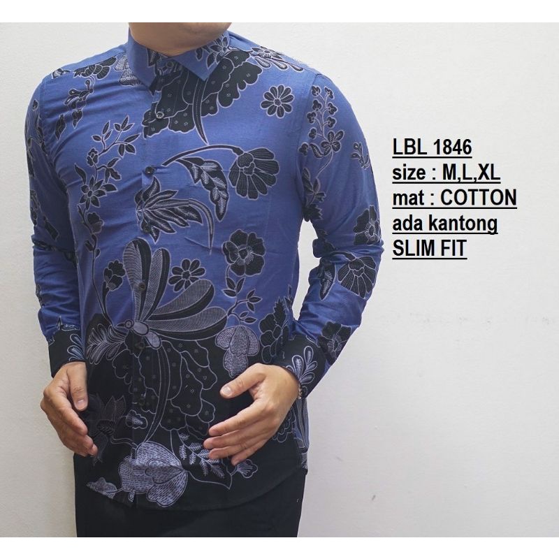 FOYL104 KEMEJA BATIK PRIA SLIMFIT MEWAH UNIK BAJU BATIK PRIA BEST SELLER