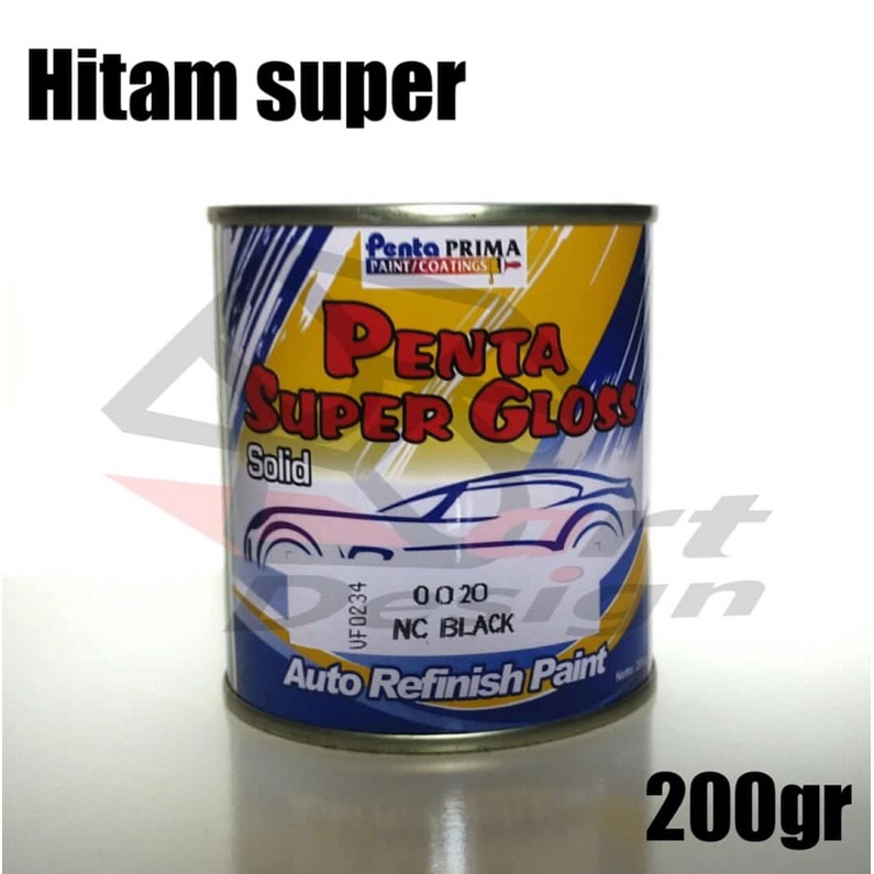 Cat hitam super glosy ( penta gloss )
