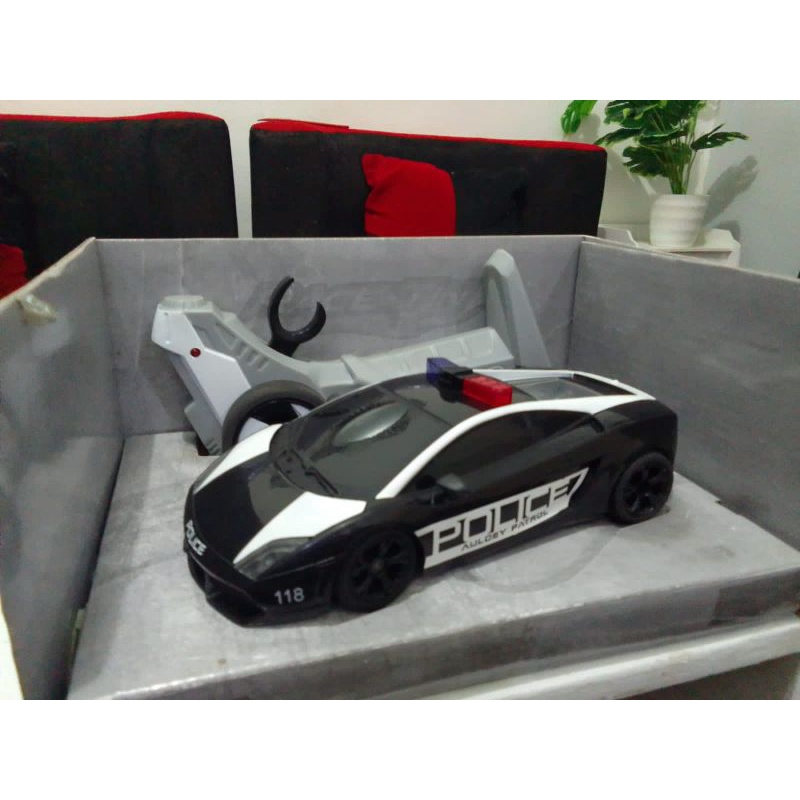 AULDEY RACE TIN LAMBORGHINI GALLARDO POLICE 1:28 Scale LICENSED RC SUPERCARS (LIMITED BRAND)