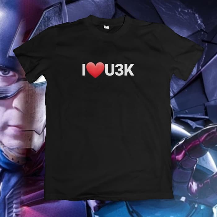 Kaos Avenger Endgame I Love You 3000  Hitam S