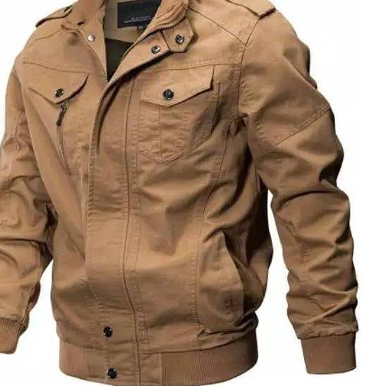 ✫ JAKET PRIA BOMBER PARKA MILITARY NWS D2BLACK ✪