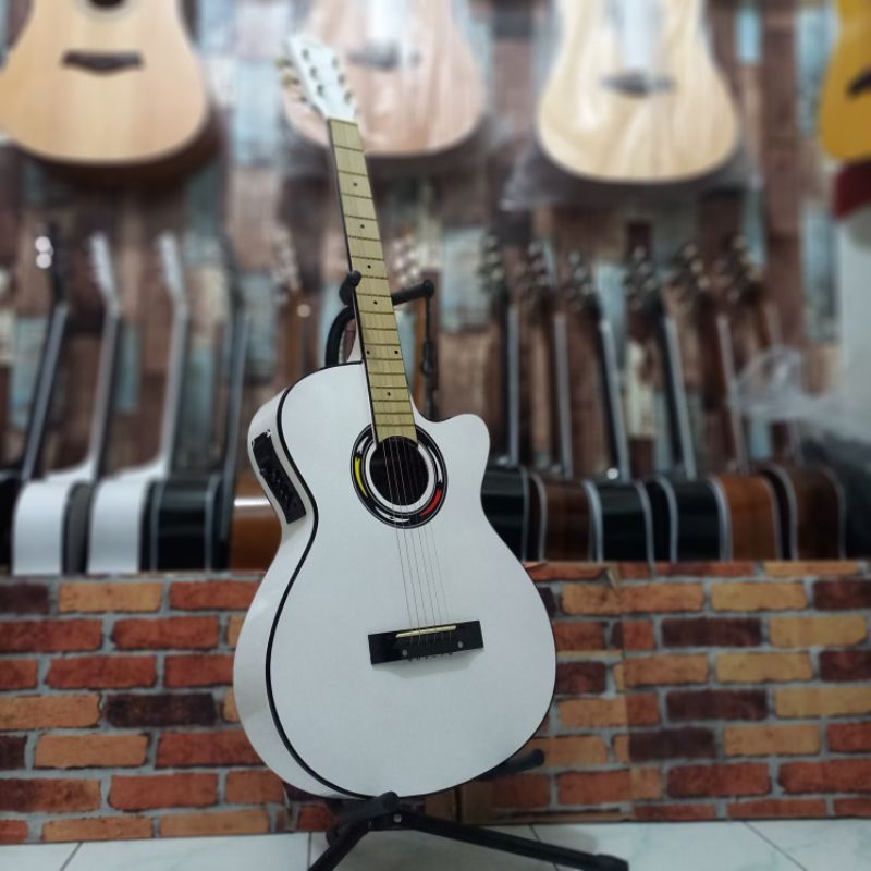 Gitar Akustik Elektrik Yamaha Fg225 (Bonus Kabel Jek &amp; Pik)