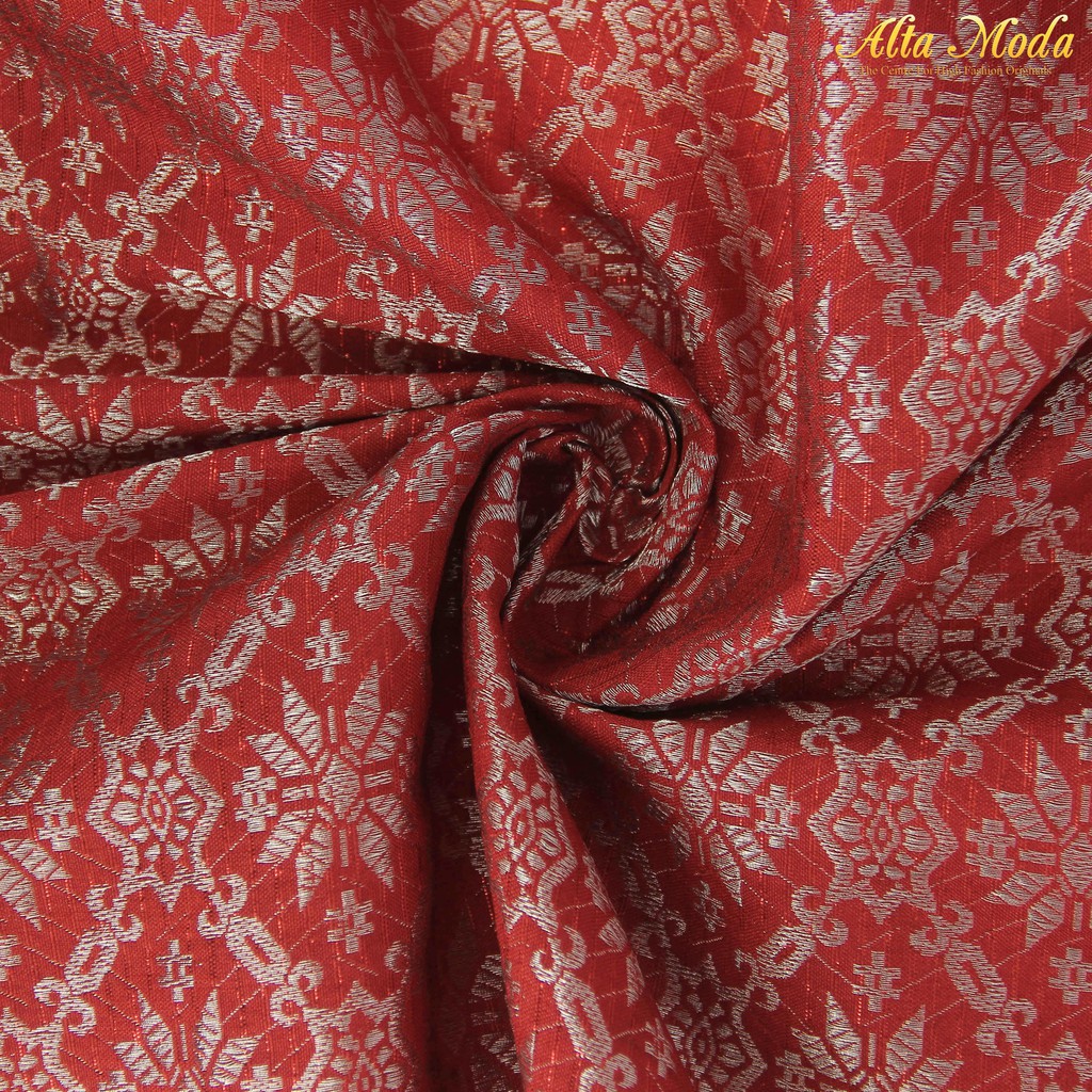 

Alta Moda Songket Motif Palembang Pink Fanta Mix Benang Emas (1M)