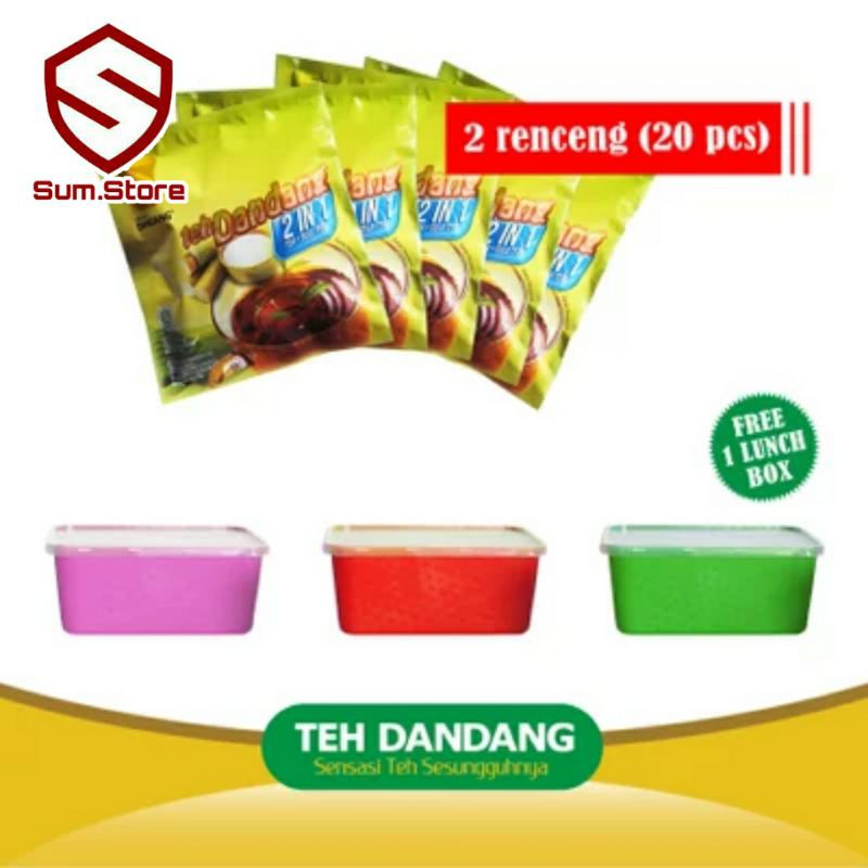 

teh celup dandang tea dandang 2 in 1 20sachet free lunchbox mini